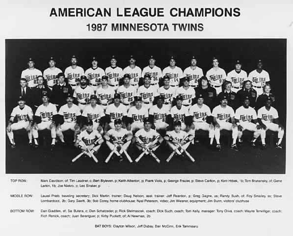 1987 Twins team picture