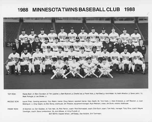 1988 Twins team picture