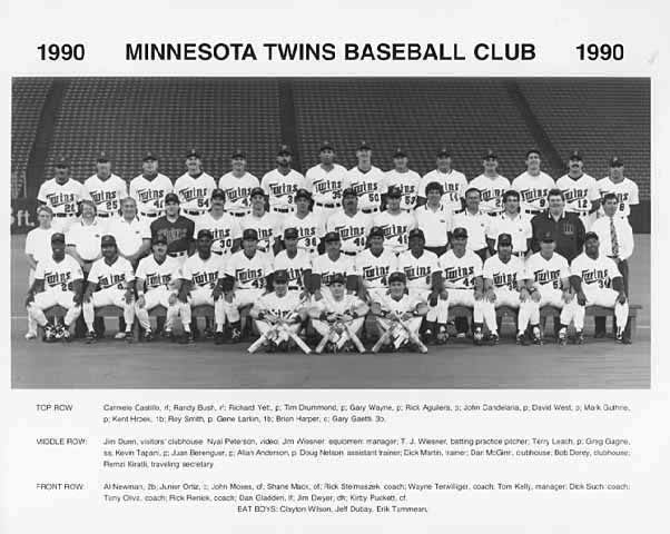 1990 Twins team picture
