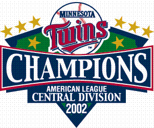 2002 Twins central division championship logo