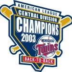 2003 Twins central division championship logo