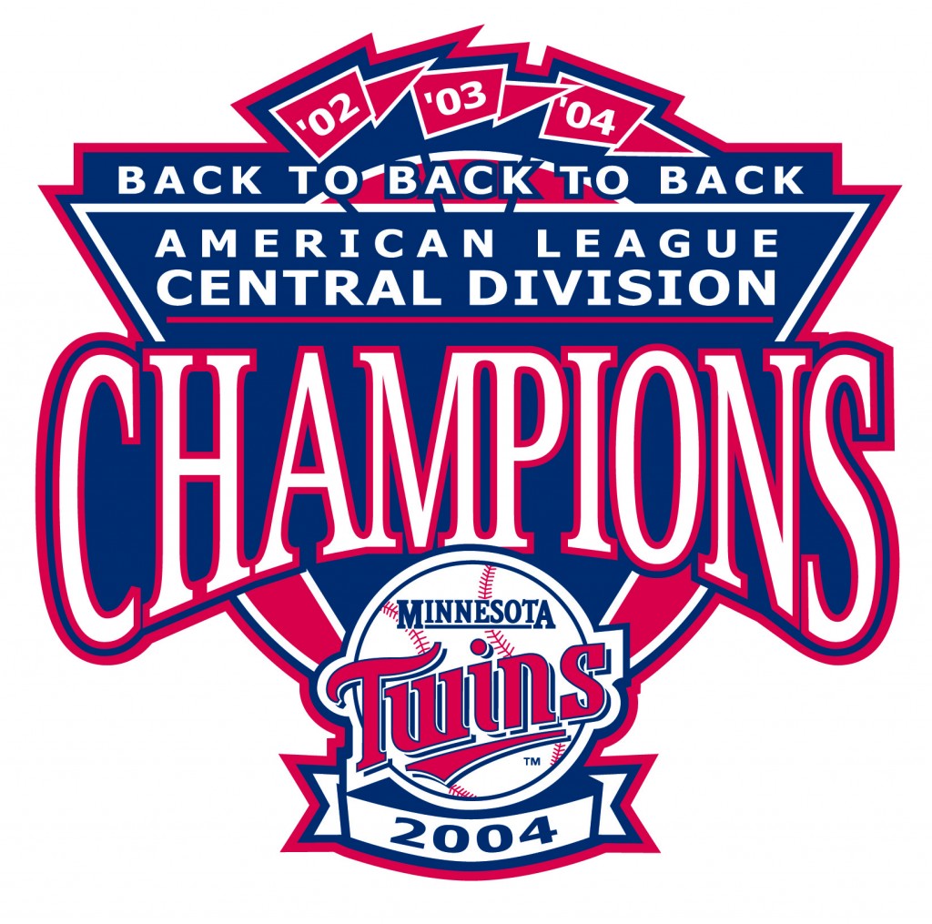 2004 Twins central division championship logo