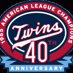 2005 Twins 40 year anniversary logo of 1965 AL Championship season