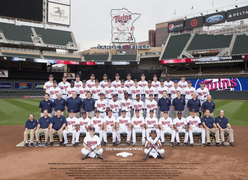 2012 Twins team photo