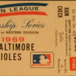 1969 Orioles ALCS ticket