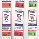 1981 Twins phantom ALDS tickets. Click on the tickets to see the full image.