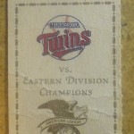 1991 Twins ALCS ticket. Click on the ticket to see the full image.