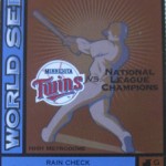 2003 Twins phantom World Series ticket. Click on the picture to see the full image.