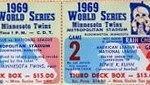 1969 Twins phantom World Series ticket