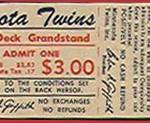 1971 Twins ticket
