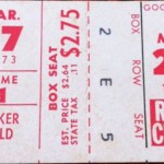 1973 Twins spring training ticket at Tinker Field.