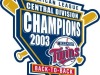 2003 Twins central division championship logo