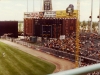 Met Stadium scoreboard with Midwest Federal "Hit Me" sign