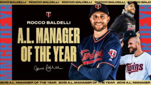 Twins manager Rocco Baldelli's family celebrates birth of twin